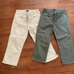 NYDJ crop size 4 jeans (both pair for $15.00)